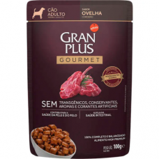 Sachê Gran Plus Cães Gourmet Adulto Ovelha 100g